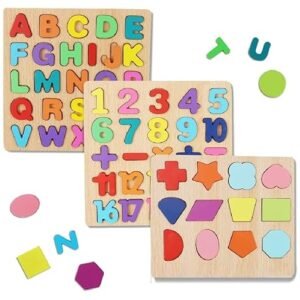 Chocozone Wooden Learning Educational Game Board for Kids