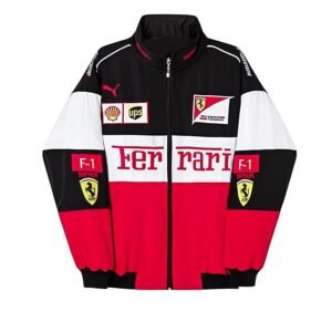 DRIP SPOILER F1 Racing Jacket Graphic Printed Parachute Fabric Jackets for Men